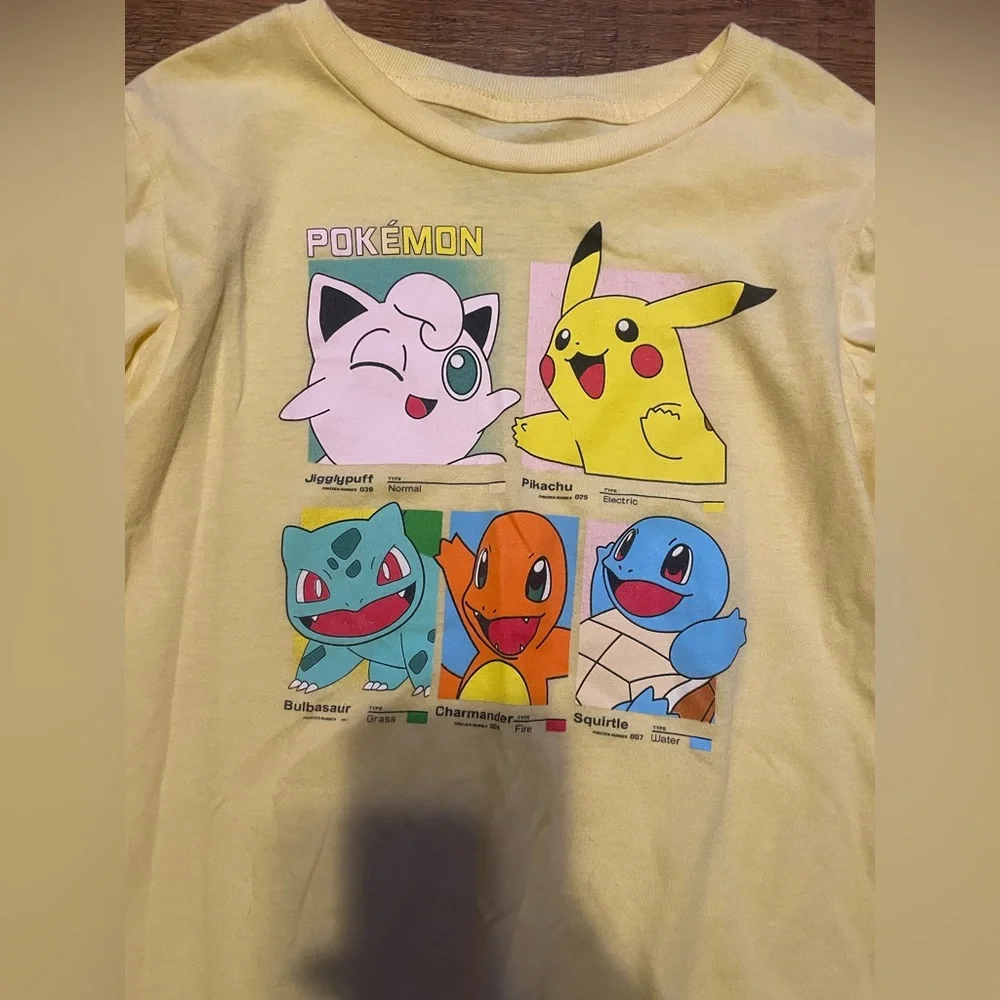 Long Sleeve Pokémon shirt girls 7/8
